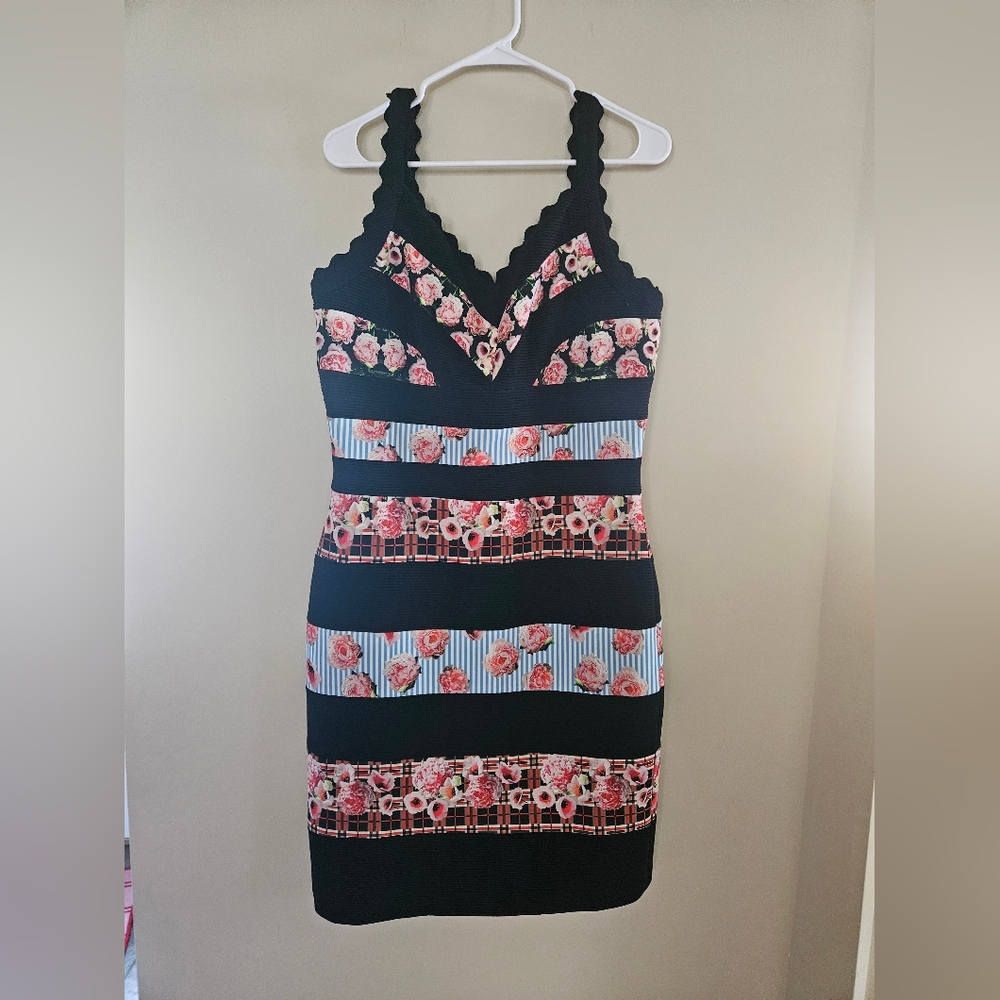 Alberto Makali Blue Halter Bodycon Dress